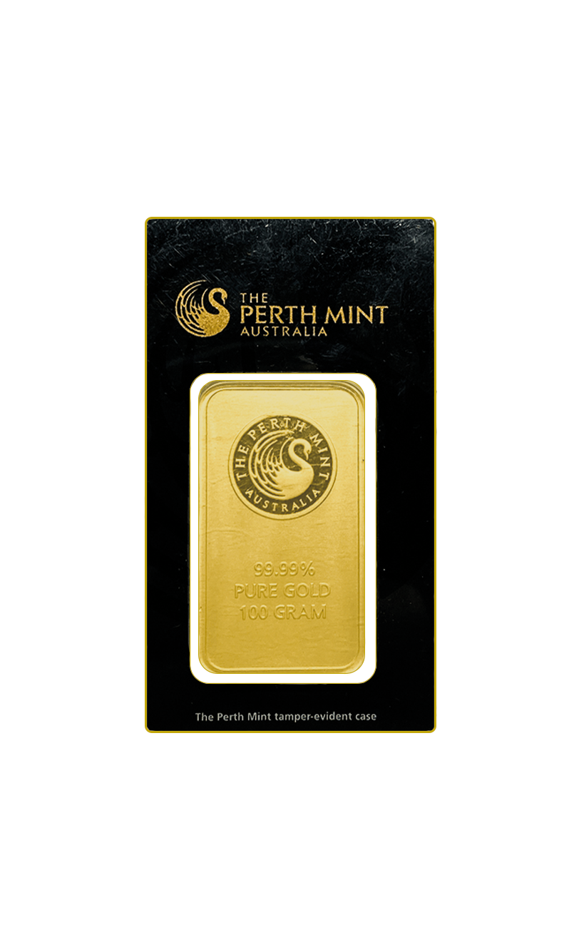 100g AU Investiční slitek The Perth Mint 100G-E-PM