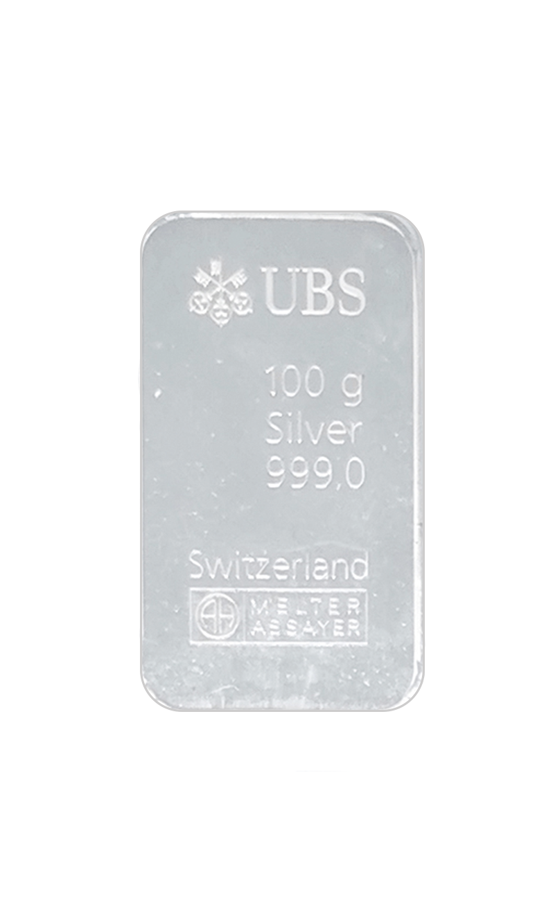 100g AG Investiční slitek UBS 100G-B-UB