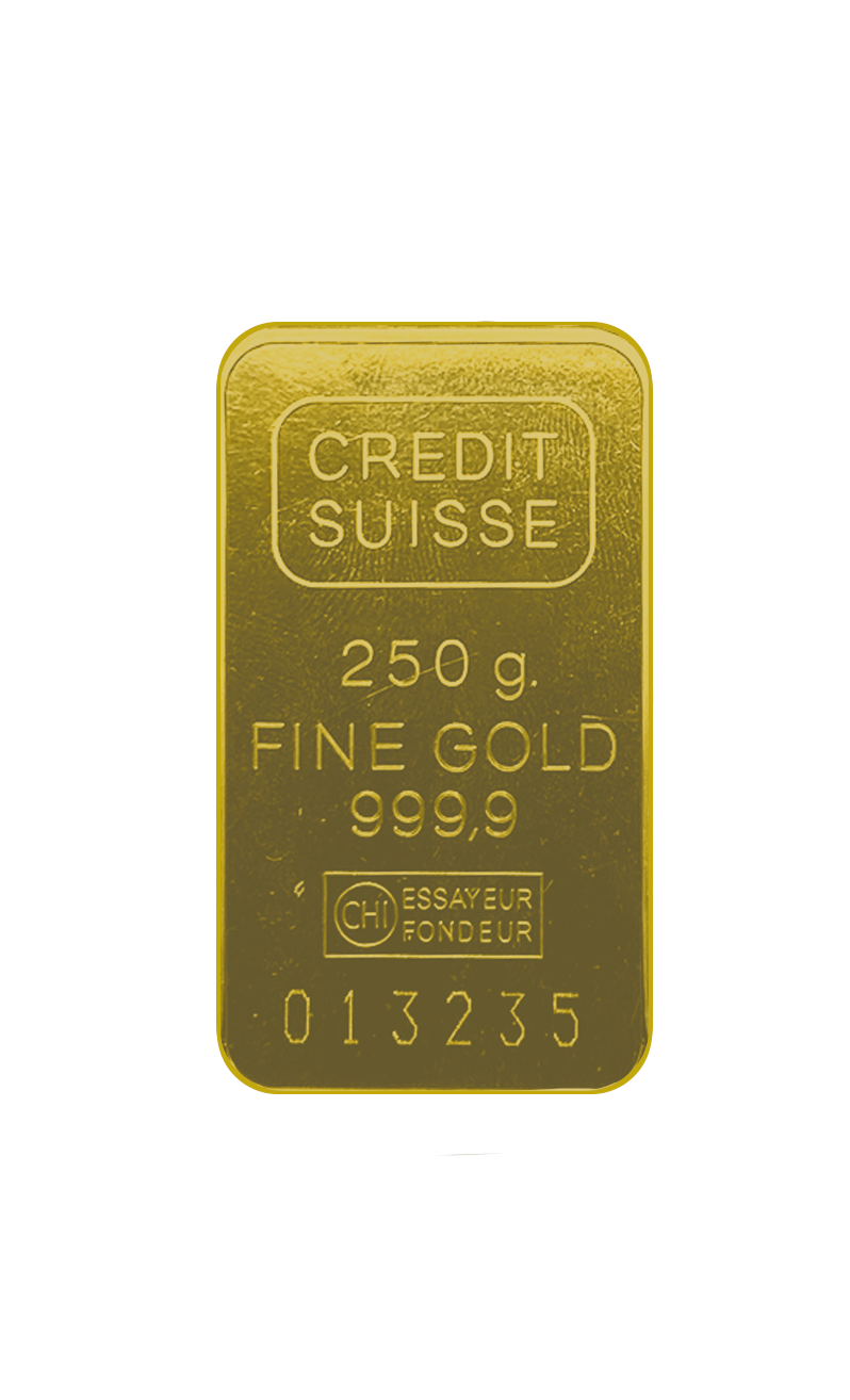 250G AU Investiční slitek Credit Suisse 250G-B-CS
